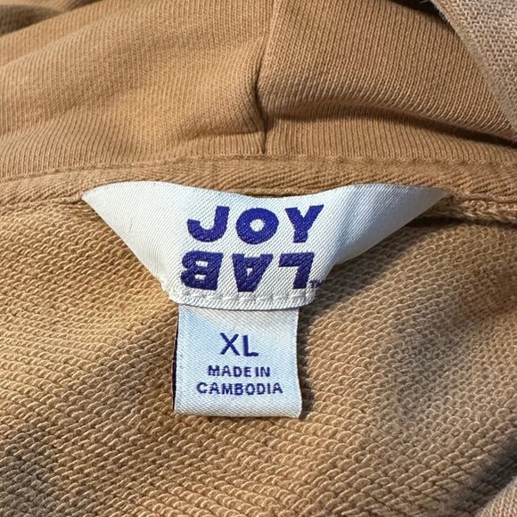 JoyLab Beige Half Zip Fleece Pullover Sweatshirt Size XL - Picture 6 of 7